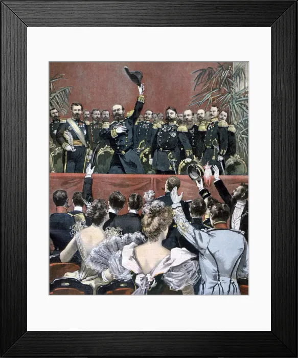 Framed Print : Hurrah! For the French!, 1893 Framed Print : Hurrah! For the French!, 1893