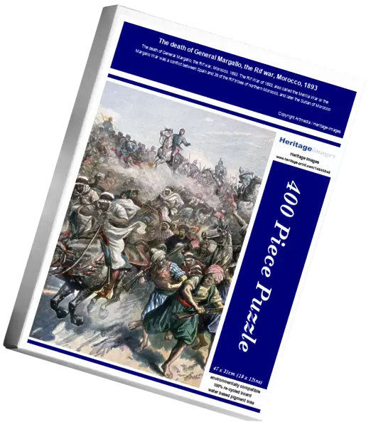 The death of General Margallo, the Rif war, Morocco, 1893