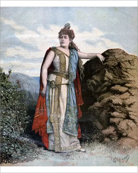 Renee Richard in the opera Sapho, 1893. Artist: Henri Meyer