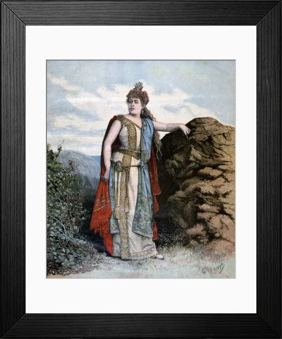 Framed Print : Renee Richard in the opera Sapho, 1893. Artist: Henri Meyer Framed Print : Renee Richard in the opera Sapho, 1893. Artist: Henri Meyer