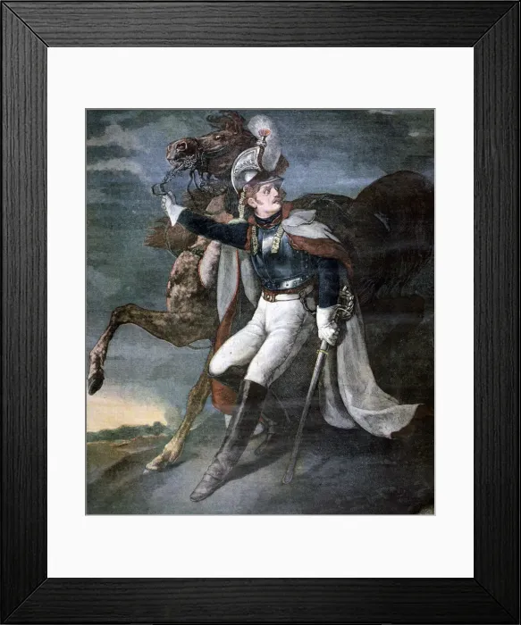 Framed Print : The Wounded Cuirassier, 1893. Artist: Theodore Gericault Framed Print : The Wounded Cuirassier, 1893. Artist: Theodore Gericault