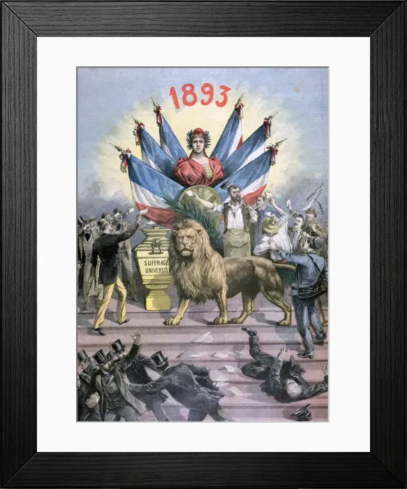 Framed Print : Universal Suffrage, 1893. Artist: Henri Meyer Framed Print : Universal Suffrage, 1893. Artist: Henri Meyer