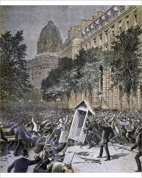 Rioting in Paris, 1893