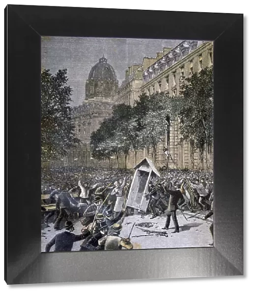 Rioting in Paris, 1893