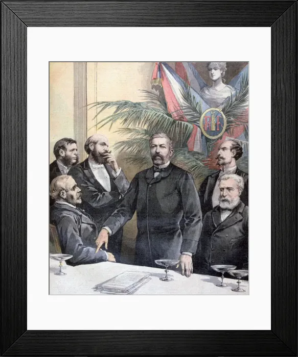 Framed Print : Ernest Constans and the French Republic, Toulouse, 1893. Artist: Henri Meyer Framed Print : Ernest Constans and the French Republic, Toulouse, 1893. Artist: Henri Meyer