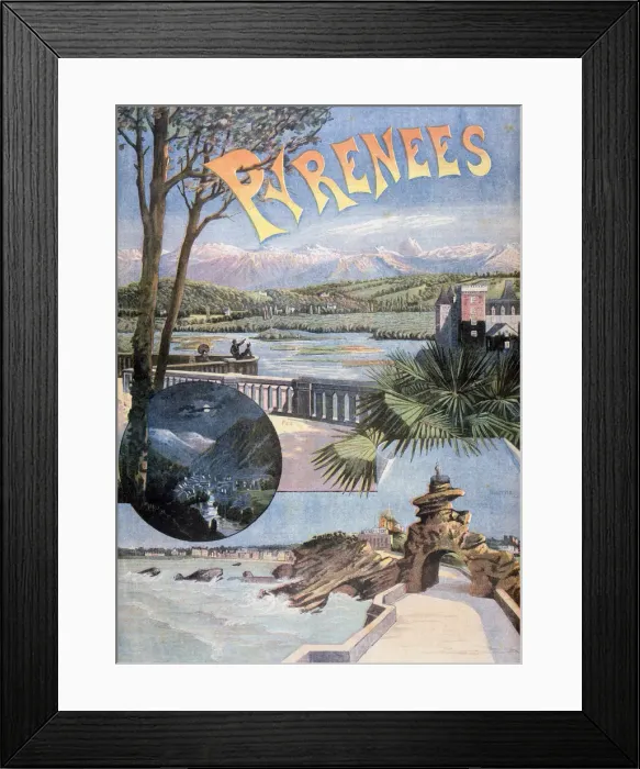 Framed Print : Pyrenees, 1894 Framed Print : Pyrenees, 1894