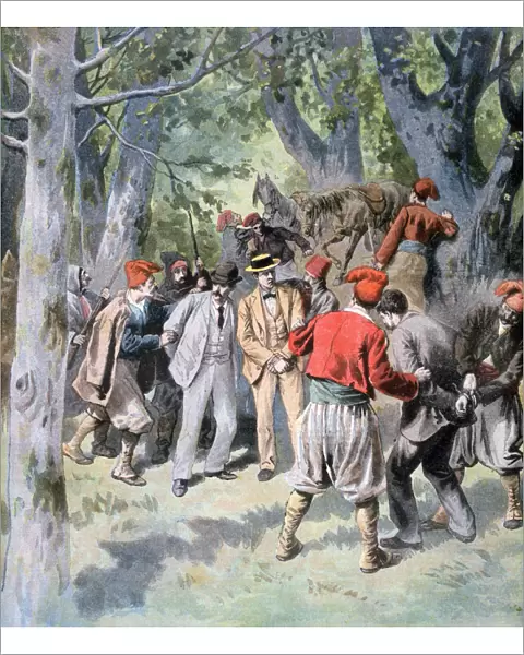 The capture of two french travelers by brigands in Sardinia, 1894