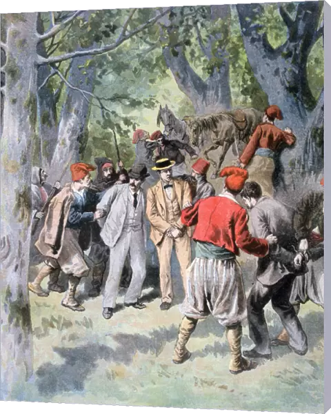 The capture of two french travelers by brigands in Sardinia, 1894