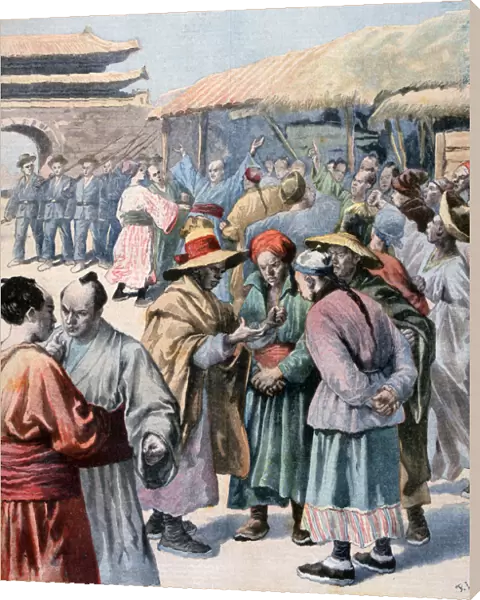 Disturbances in Seoul, Korea, 1894. Artist: Frederic Lix