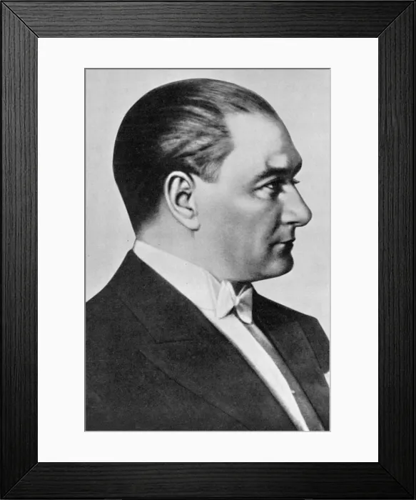Framed Print : Mustafa Kemal Ataturk (1881-1938), Turkish statesman Framed Print : Mustafa Kemal Ataturk (1881-1938), Turkish statesman