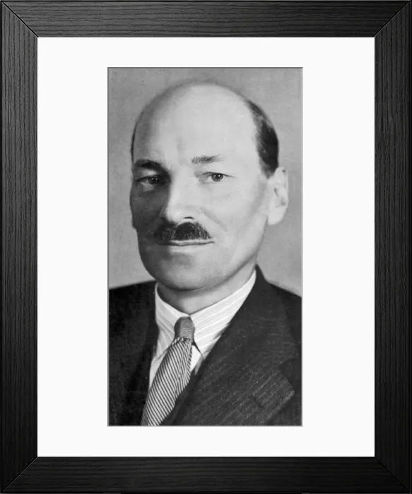 Framed Print : Clement Atlee (1883-1967), British Labour statesman Framed Print : Clement Atlee (1883-1967), British Labour statesman