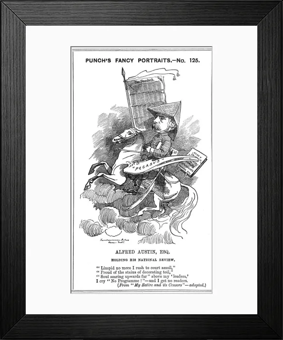 Framed Print : Alfred Austin (1835-1913), British poet, 1883. Artist: Edward Linley Sambourne Framed Print : Alfred Austin (1835-1913), British poet, 1883. Artist: Edward Linley Sambourne