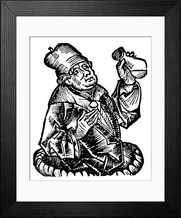 Framed Print : Avicenna (Ibn Sina) (980-1037), Arab physician and philosopher, 1493 Framed Print : Avicenna (Ibn Sina) (980-1037), Arab physician and philosopher, 1493