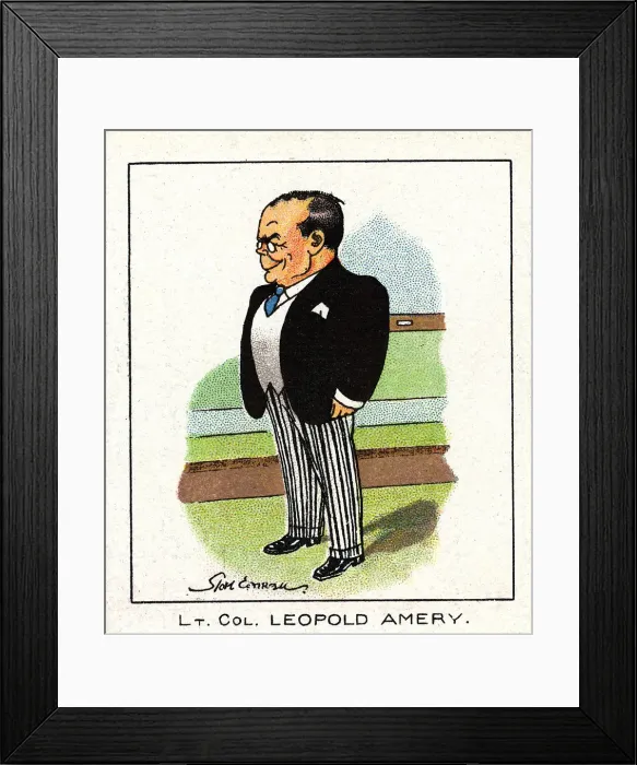 Framed Print : Leopold Charles Maurice Stennett Amery (1873-1955), English Conservative politician, 1929 Framed Print : Leopold Charles Maurice Stennett Amery (1873-1955), English Conservative politician, 1929
