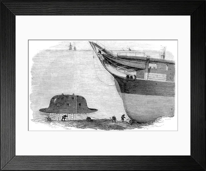 Framed Print : Charles Babbages proposed design for a diving bell, 1855 Framed Print : Charles Babbages proposed design for a diving bell, 1855