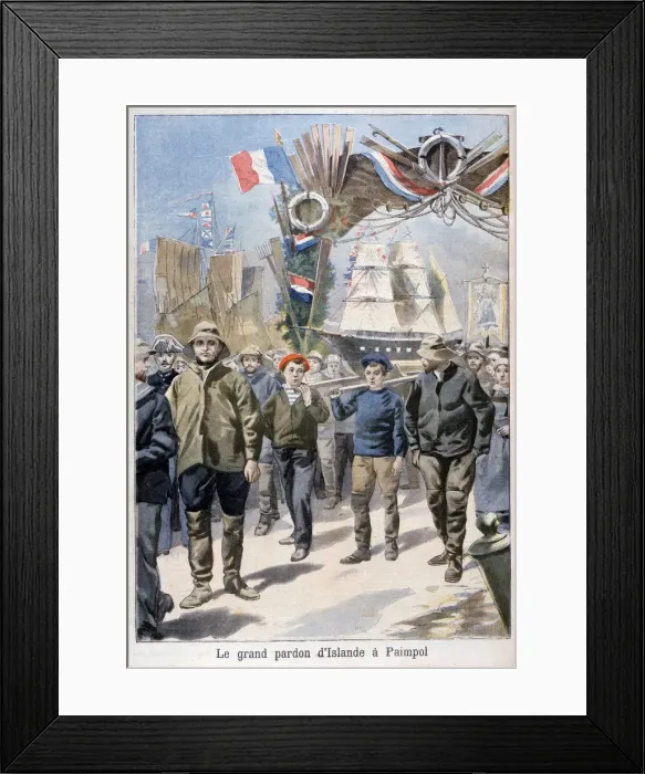 Framed Print : Festival, Paimpol, France, 1898. Artist: F Meaulle Framed Print : Festival, Paimpol, France, 1898. Artist: F Meaulle