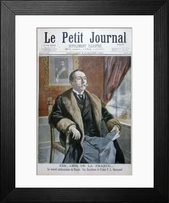 Framed Print : Prince PL Ouroussof, The new Ambassador of Russia, 1898. Artist: Oswaldo Tofani Framed Print : Prince PL Ouroussof, The new Ambassador of Russia, 1898. Artist: Oswaldo Tofani