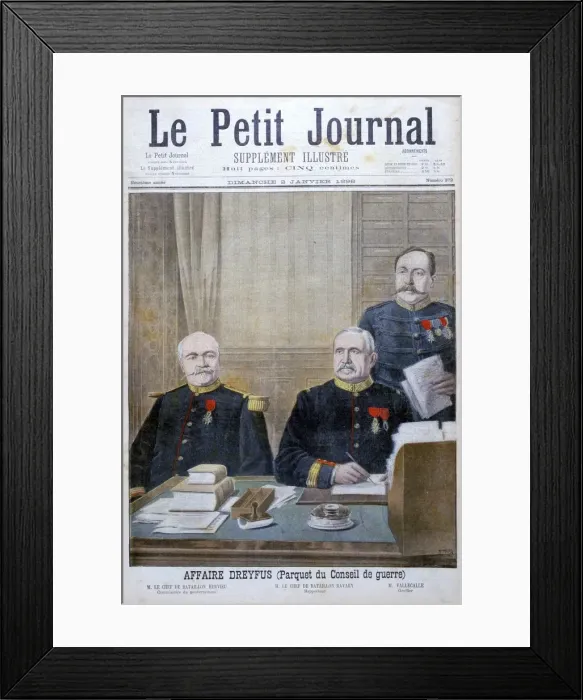 Framed Print : The Dreyfus affair, 1898. Artist: Henri Meyer