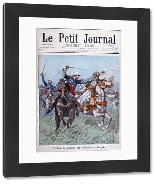 The capture of Toure Samory by Lieutenant Jacquin near Guelemou in 1898. Artist: Henri Meyer