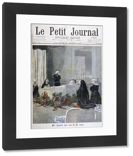 The death of the son of Marie Francois Sadi Carnot, 1898. Artist: F Meaulle