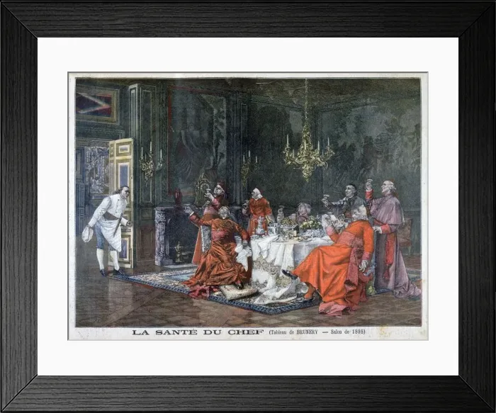 Framed Print : An Eminent Gathering, 1898. Artist: F Meaulle Framed Print : An Eminent Gathering, 1898. Artist: F Meaulle