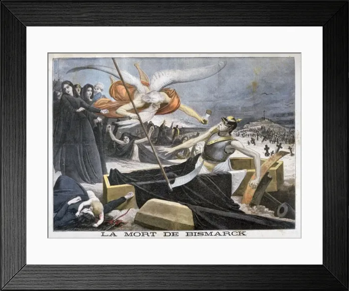 Framed Print : The death of Bismarck, 1898. Artist: F Meaulle Framed Print : The death of Bismarck, 1898. Artist: F Meaulle