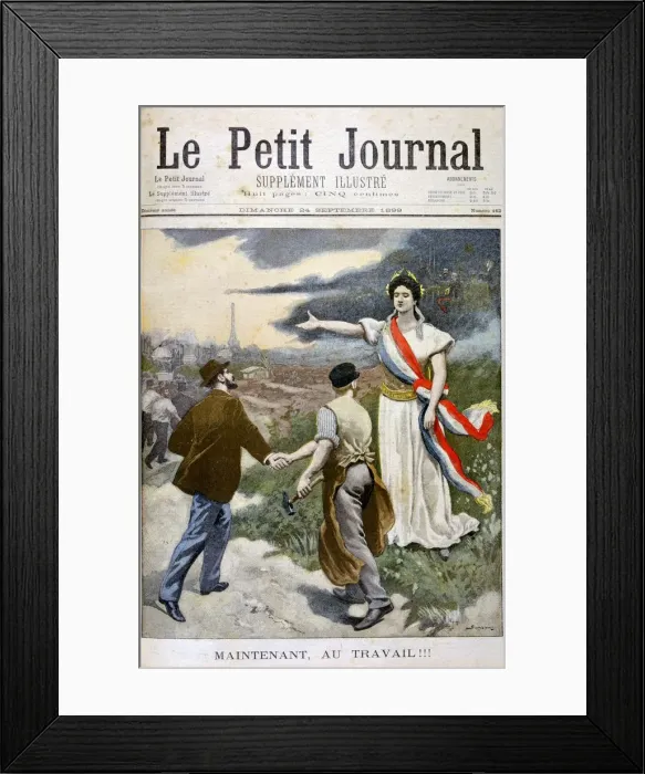 Framed Print : Now, with work!!!, 1899. Artist: Eugene Damblans Framed Print : Now, with work!!!, 1899. Artist: Eugene Damblans