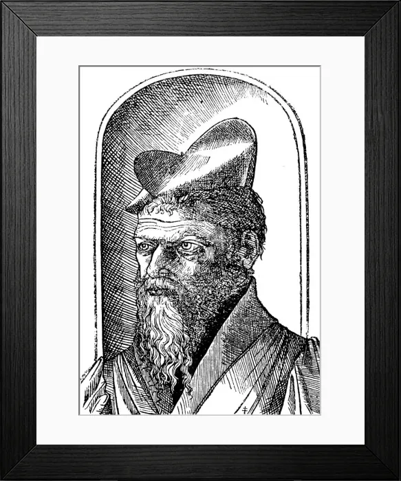Framed Print : Pierre Belon (1517-1564) French naturalist, 1553 Framed Print : Pierre Belon (1517-1564) French naturalist, 1553