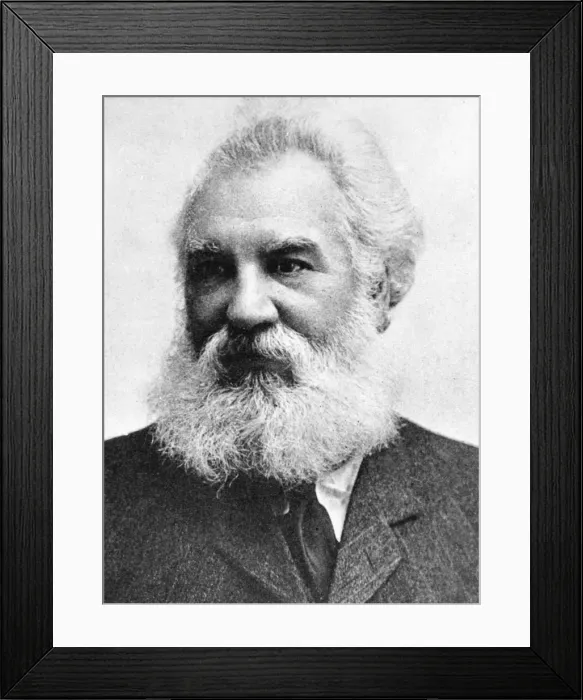 Framed Print : Alexander Graham Bell (1847-1922), Scottish-born American inventor, 1907 Framed Print : Alexander Graham Bell (1847-1922), Scottish-born American inventor, 1907