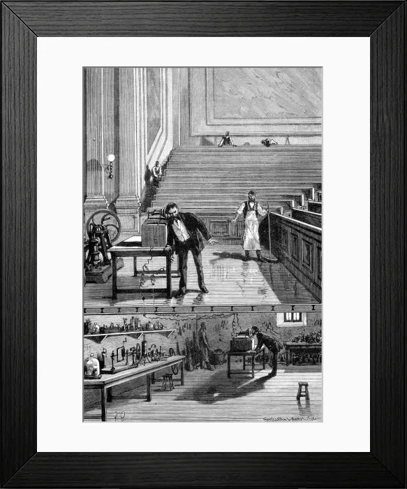 Framed Print : Alexander Graham Bell (1847-1922), Scottish-born American inventor, 1883 Framed Print : Alexander Graham Bell (1847-1922), Scottish-born American inventor, 1883