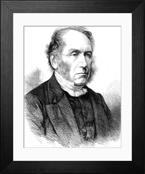 Framed Print : Patrick Bell (1799-1869), Scottish clergyman and inventor, 1868 Framed Print : Patrick Bell (1799-1869), Scottish clergyman and inventor, 1868