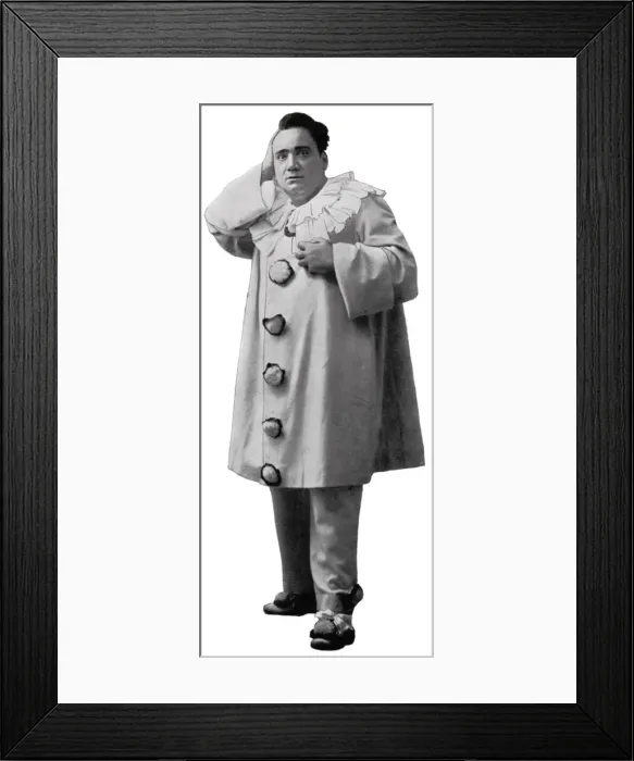 Framed Print : Enrico Caruso (1873-1921), Italian tenor Framed Print : Enrico Caruso (1873-1921), Italian tenor