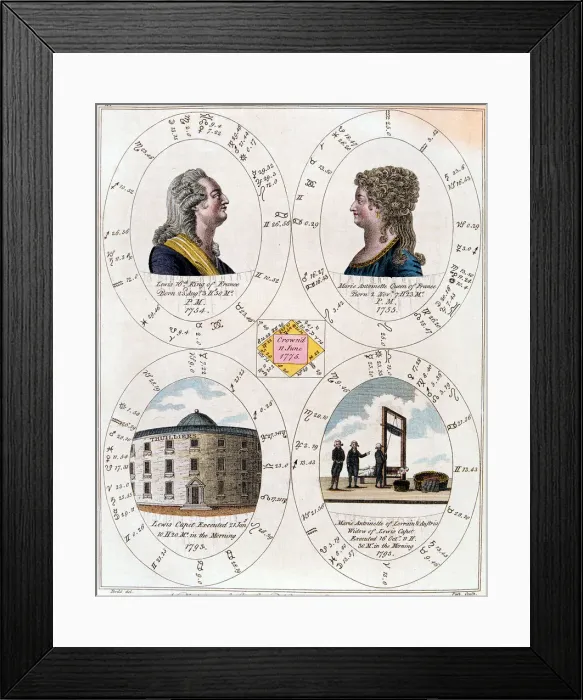 Framed Print : Louis XVI and Marie Antoinette, King and Queen of France, 1795 Framed Print : Louis XVI and Marie Antoinette, King and Queen of France, 1795