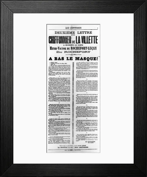 Framed Print : Chiffonnier de La Villette, from French Political posters of the Paris Commune, May 1871 Framed Print : Chiffonnier de La Villette, from French Political posters of the Paris Commune, May 1871