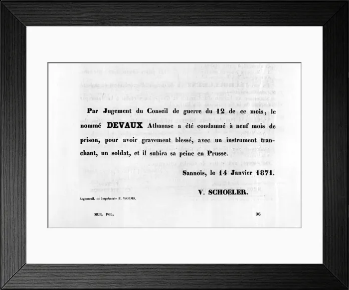 Framed Print : Par Jugement du Conseil, from French Political posters of the Paris Commune, January 1871 Framed Print : Par Jugement du Conseil, from French Political posters of the Paris Commune, January 1871