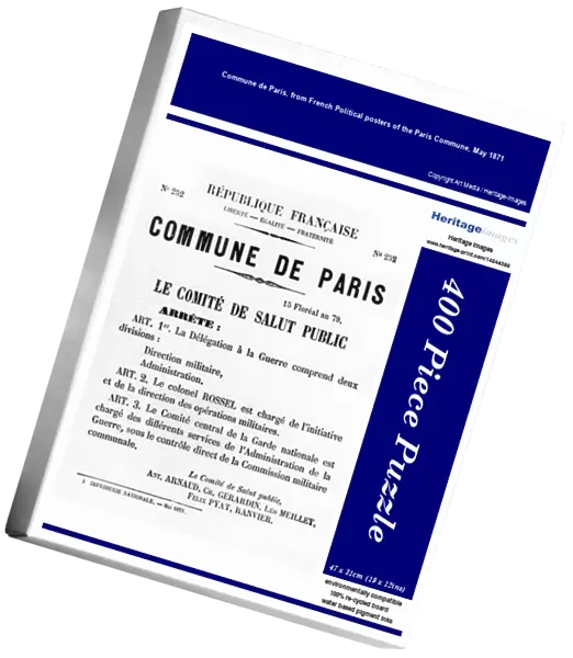 Commune de Paris, from French Political posters of the Paris Commune, May 1871