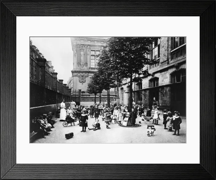 Framed Print : Photograph of children at school during the Paris Commune, 1871 Framed Print : Photograph of children at school during the Paris Commune, 1871