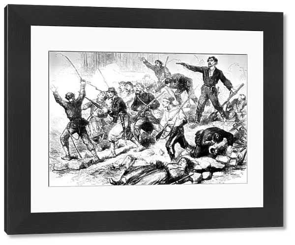 The last battle of the Communards May 1871, Paris Commune