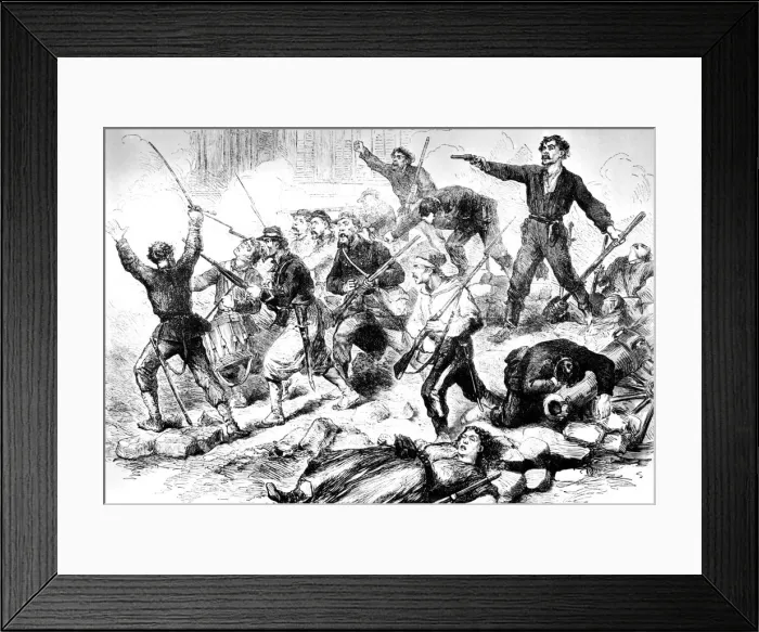 Framed Print : The last battle of the Communards May 1871, Paris Commune Framed Print : The last battle of the Communards May 1871, Paris Commune