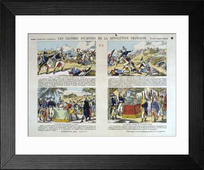 Framed Print : Les Grandes Journees de la Revolution Francaise, Revolution of 1789, France Framed Print : Les Grandes Journees de la Revolution Francaise, Revolution of 1789, France