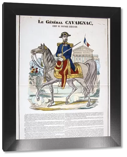 Le General Cavaignac 28 Juin 1848, France. Colour Lithograph. Private collection
