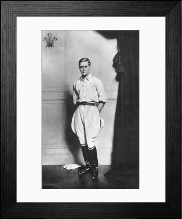 Framed Print : Edward VIII (1894-1972), King of Great Britain and Ireland Framed Print : Edward VIII (1894-1972), King of Great Britain and Ireland