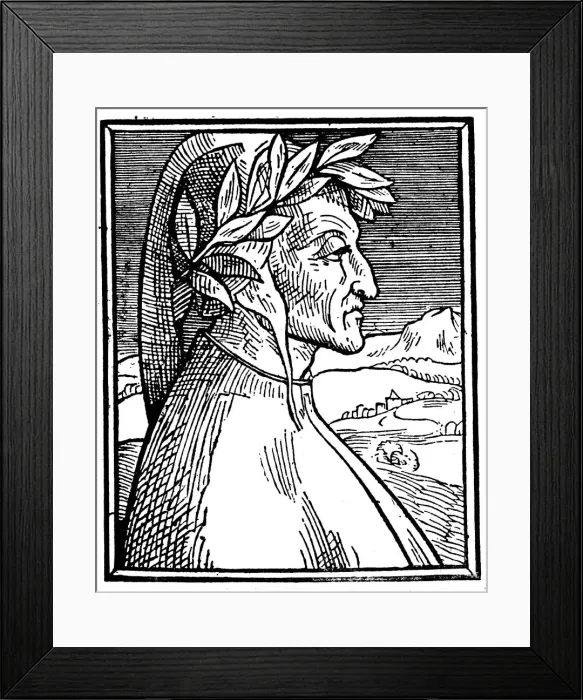 Framed Print : Dante Alighieri (1265-1321), Italian poet, 1521 Framed Print : Dante Alighieri (1265-1321), Italian poet, 1521