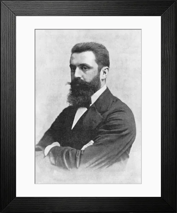 Framed Print : Theodor Herzl (1860-1904), Zionist leader Framed Print : Theodor Herzl (1860-1904), Zionist leader