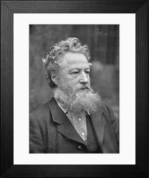 Framed Print : William Morris (1834-1896), English socialist, artist, craftsman and poet Framed Print : William Morris (1834-1896), English socialist, artist, craftsman and poet