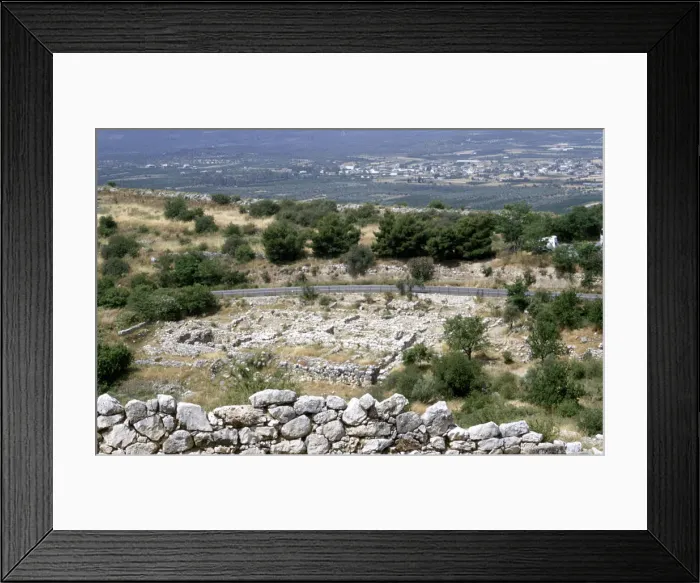Framed Print : Ruins of the prehistoric Greek city of Mycenae Framed Print : Ruins of the prehistoric Greek city of Mycenae