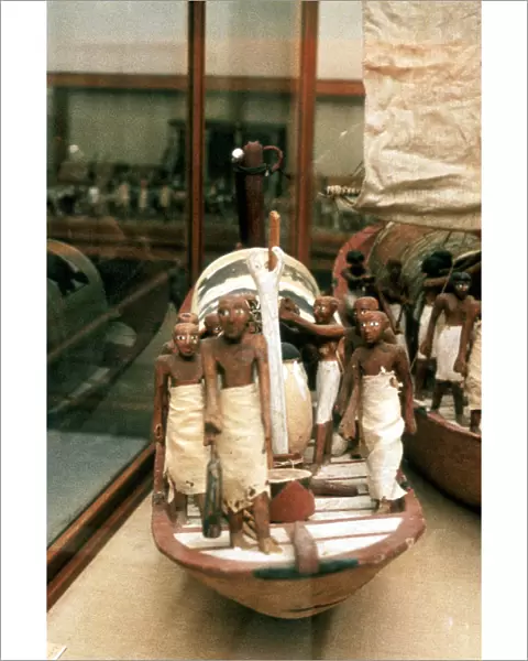Model boat, Ancient Egyptian, 14th century BC