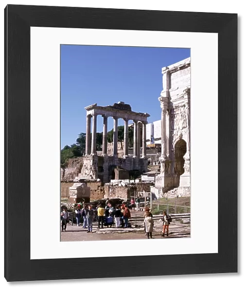 Ruins of the Forum and Temple of Saturn, Rome