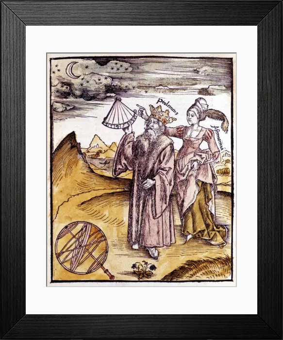 Framed Print : Ptolemy, Alexandrian Greek astronomer and geographer, 1508 Framed Print : Ptolemy, Alexandrian Greek astronomer and geographer, 1508