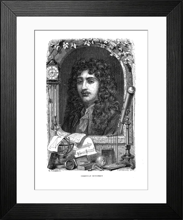 Framed Print : Christiaan Huygens (1629-1695), Dutch physicist, mathematician and astronomer, c1870 Framed Print : Christiaan Huygens (1629-1695), Dutch physicist, mathematician and astronomer, c1870